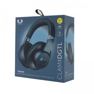 Fejhallgató csomagolódoboz dupla réz papír laminált szürke tábla szárny mágneses doboz kemény papírdoboz